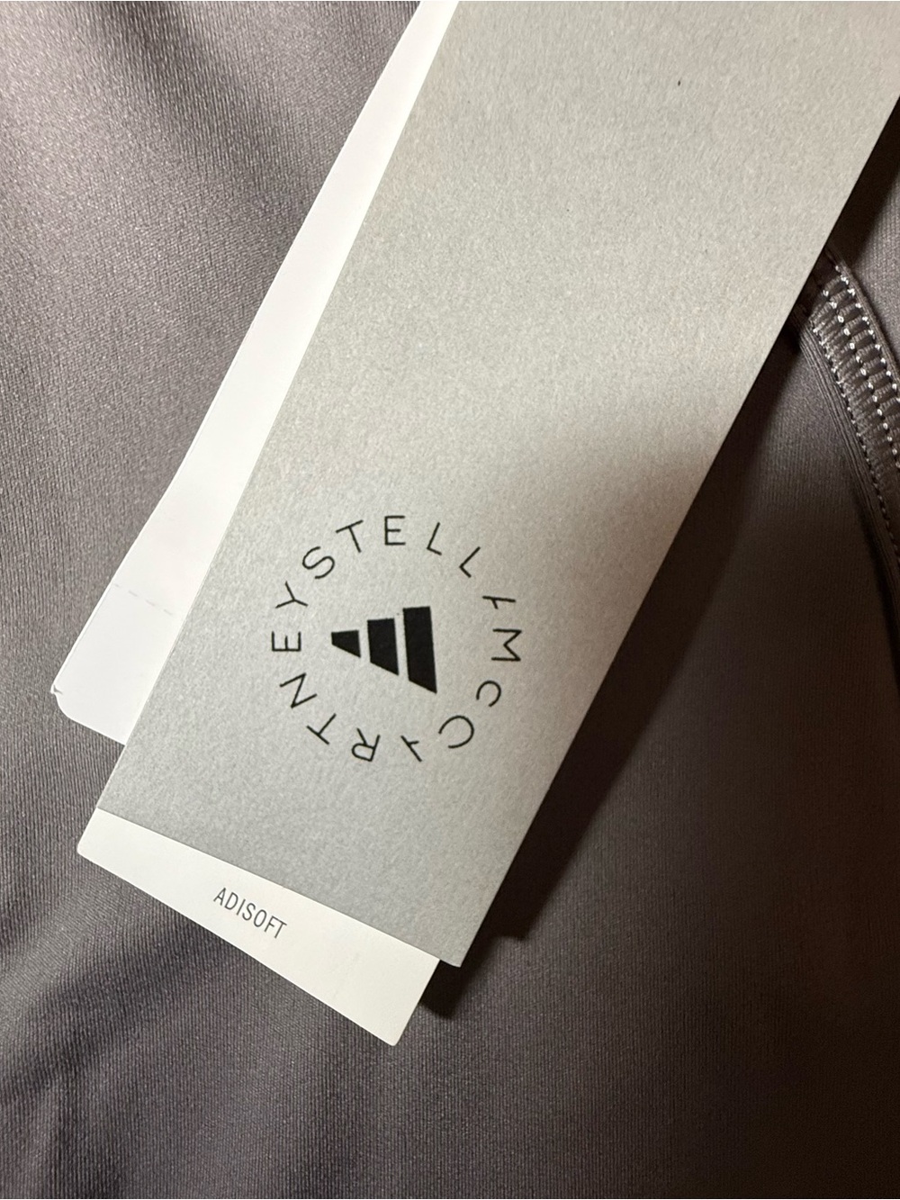 NWT Stella mccartney women’s adidas training tights charcoal size Small $120 - Picture 6 of 8